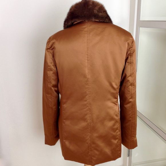ADRIENNE VITTADINI Copper Down Mink Collar Jacket - Picture 2 of 8
